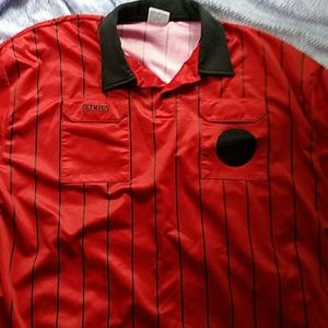 XXL Olympus Red/Black Soccer Ref Jersey